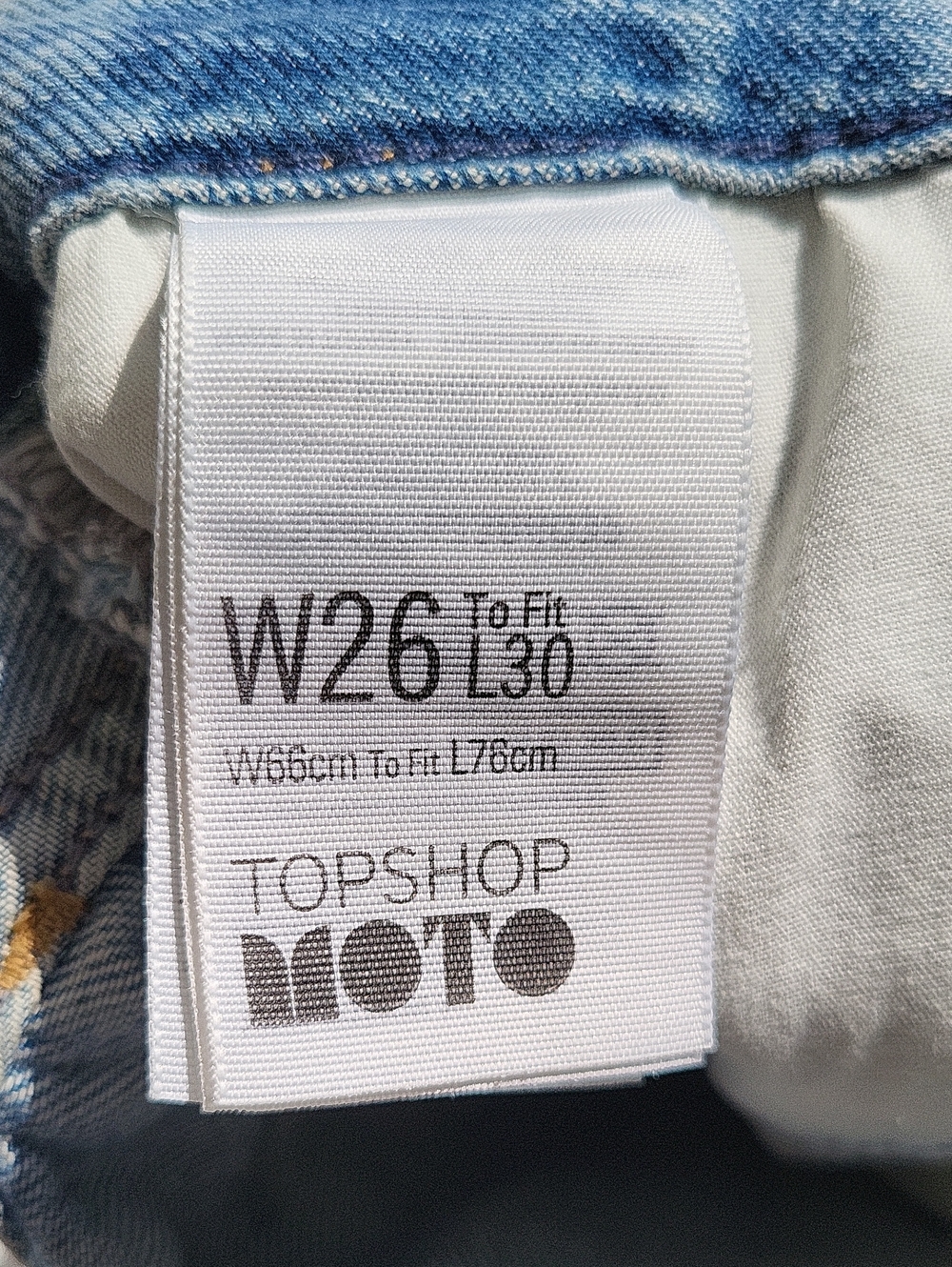 Top Shop Hayden Button Fly 10" Rise - Picture 6 of 12